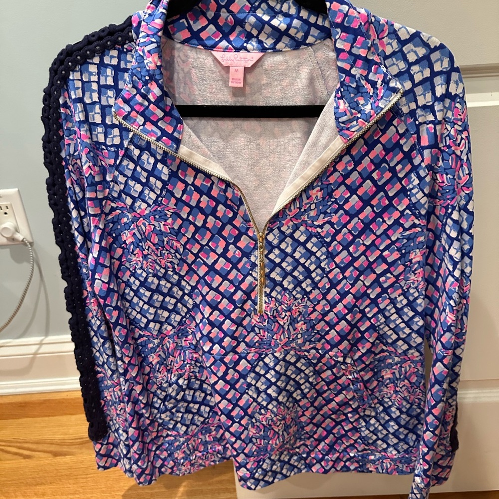 Colorful Quarter-Zip Pullover